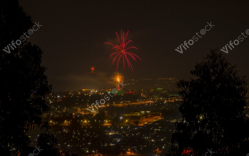 Fireworks in Kigali
