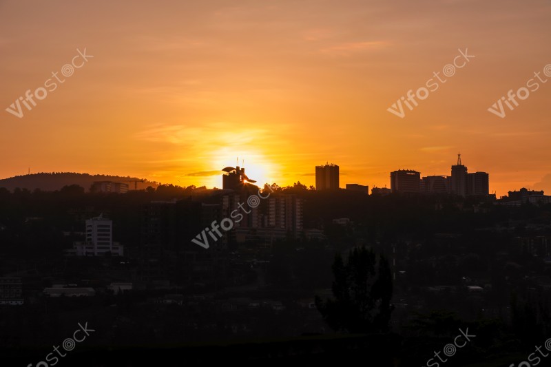 A beautiful sunset in Kigali City   6720x4480
