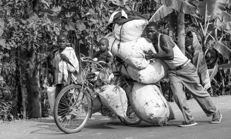 Father Son life in Burere District in Rwanda