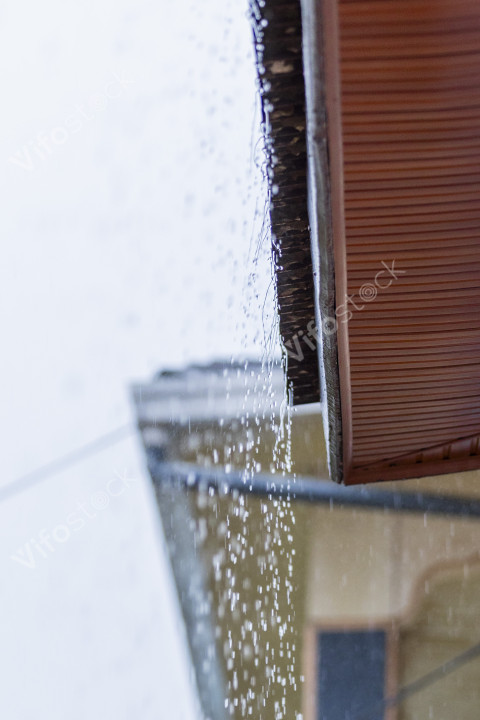 Raindrop falling from a rooftop in Kigali during a heavy downpour  3, 0D8A0533